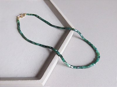 COLAR EM VERMEIL II ESMERALDA