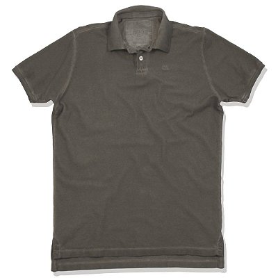 Polo Oitavo Ato Stone Wash Espatulada Argila