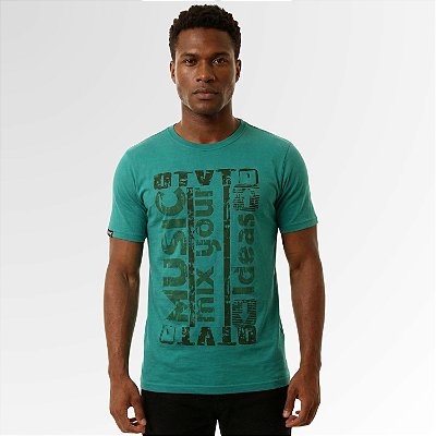 Camiseta Oitavo Ato Music Mix Mint Green