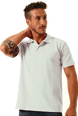 Polo Básica Oitavo Ato Branca Encolhimento Zero