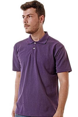 Polo Básica Oitavo Ato Roxo Encolhimento Zero