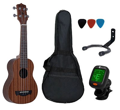 Kit Ukulele Acústico Tagima Soprano 21K