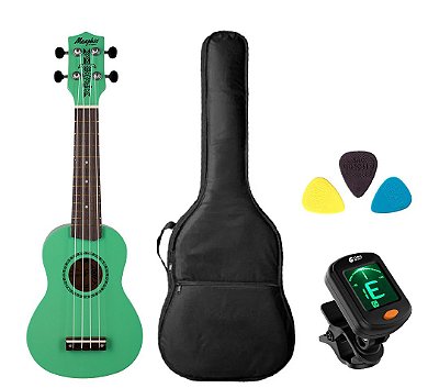 Kit Ukulele Memphis Honu Acústico Surf Green