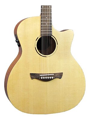 Violão Tagima Frontier Natural Medium Jumbo com Efeito e BT