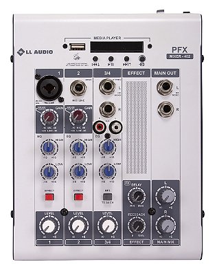 Mesa de Som 4 canais PFX402