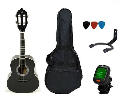 Kit Cavaco Acústico Giannini CS14 Preto + Acessórios