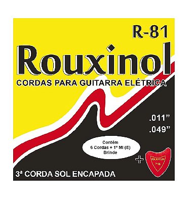 Encordoamento Rouxinol Para Guitarra .011 R81