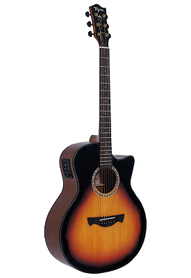 Violão Aço Médio Jumbo Tagima Collection Califórnia Sunburst