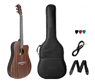 Kit Violão Aço Elétrico Tagima San Francisco Gran Reserva