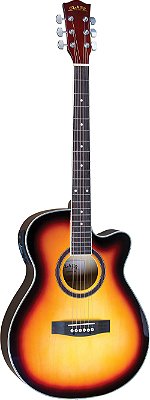 Violão Elétrico Aço com Afinador Class CLA40  Sunburst