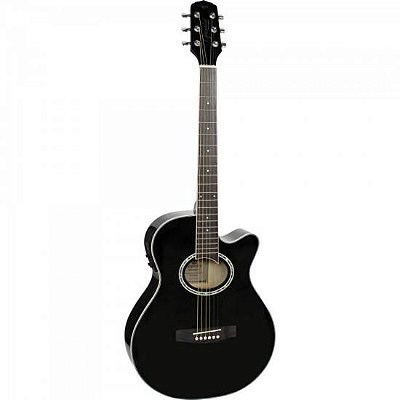 Violão Giannini Eletrico Aço GSF-1D Preto