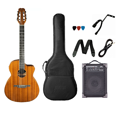 Kit Violão Tagima Madison Gran Reserva Flat Nylon + Caixa