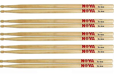 Baqueta Nova By Vic Firth 5A - Kit com 5 pares