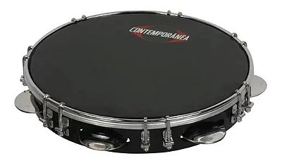 Pandeiro Contemporânea 10pol. Fórmica Preto 31ppc