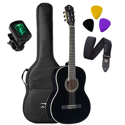 Kit Violão Tagima Paraty Náilon Alpha Series Preto
