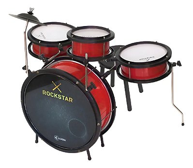 Bateria Infantil Luen Rock Kids Vermelha