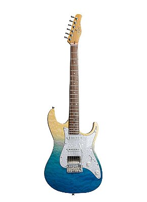 Guitarra Tagima Brasil Classic Series Stella DW Transparente Blue