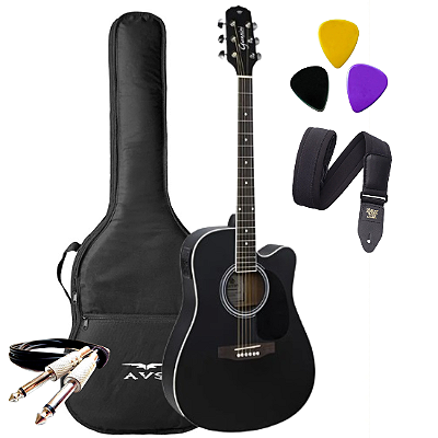 Kit Violão Eletroacústico Giannini Performance GDC-1 CEQ