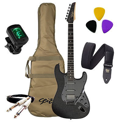 Kit Guitarra Seizi Katana All Black Satin Limited Edition