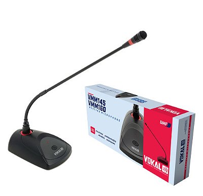 Microfone Vokal Gooseneck c/ Haste de 40cm e Base VMM145
