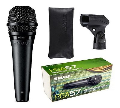 Microfone Shure PGA57 instrumental Dinâmico Cardioide