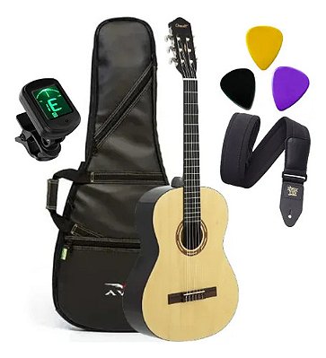 Kit Violão Acustico 3/4 Nylon Concert CN360N 36"
