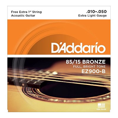 Encordoamento D'addario Violão Aço Ez900-b 010