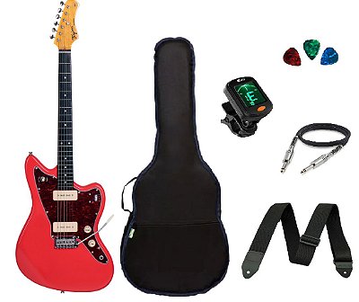 Kit Guitarra Tagima Tw61 Woodstock Fiesta Red