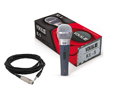 Microfone de mão com fio Vokal kl-5