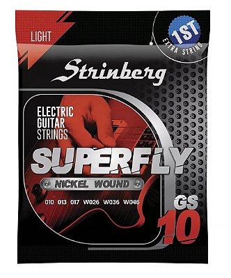 Encordoamento Strinberg GS10 para Guitarra Light (.010-.046)