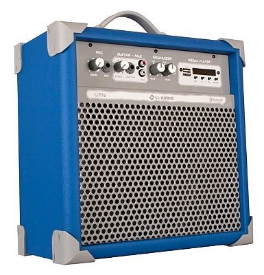 Caixa de Som Amplificada Multiuso UP!6 FM/USB/BLUETOOTH - Azul