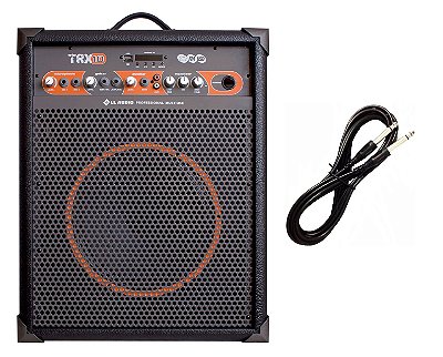 Caixa de som Amplificada Multiuso TRX10 – 60 W RMS CABO P10 BRINDE