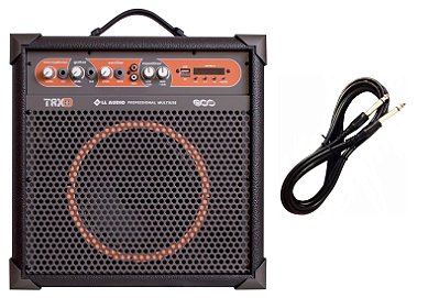 Caixa de som Amplificada Multiuso TRX8 – 45W RMS CABO P10 BRINDE