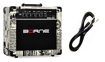 Amplificador Para Guitarra Borne G30 15w Rms Jornal Cabo P10 Brinde