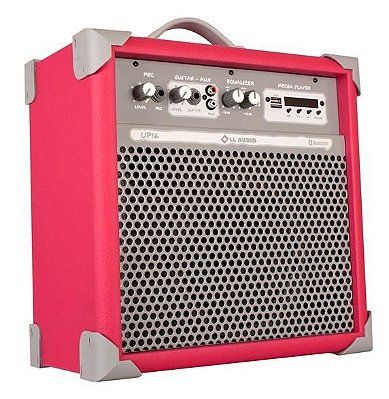 Caixa de Som Amplificada Multiuso UP!6 FM/USB/BLUETOOTH - Rosa