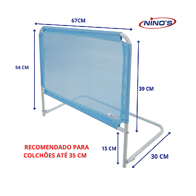Mini Grade de cama Box Azul Ninos