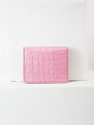 Carteira New Flip Color Rosa com Textura