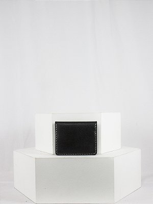 Carteira New Flip Preta pesponto Off White