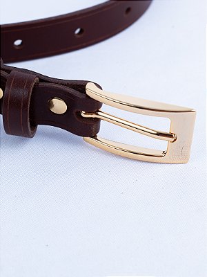 Cinto Fino Oblong Pinhão