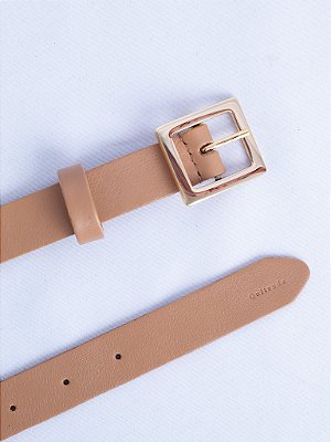 Cinto Basic Carré Bege