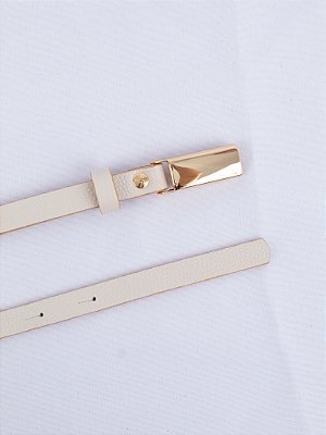 Cinto Slim Off White