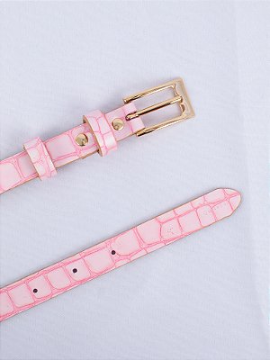 Cinto Fino Oblong Rosé Textura