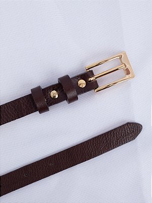 Cinto Fino Oblong Café