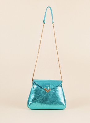 Bolsa Júlia Metalizado Azul