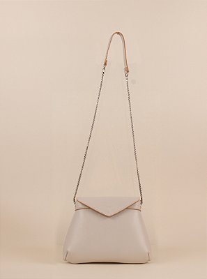 Bolsa Júlia Off White Metais Prata