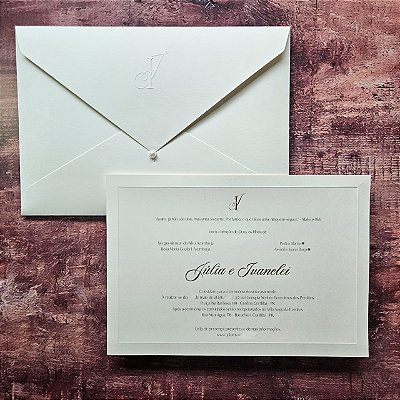 Convite Casamento markatto tradicional 20x29cm