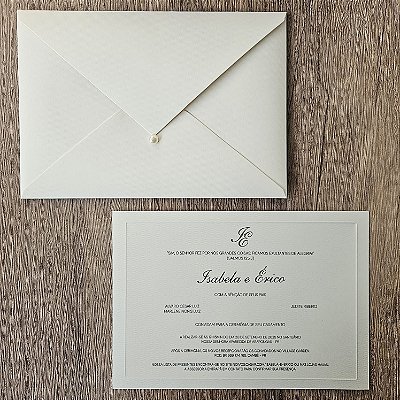 Convite Casamento Classico markatto prata (opcional)