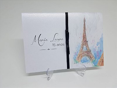 Convite de debutante Paris Torre Eiffel