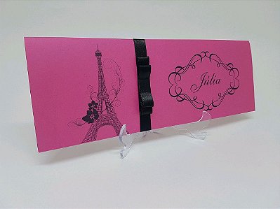 Convite Paris pink