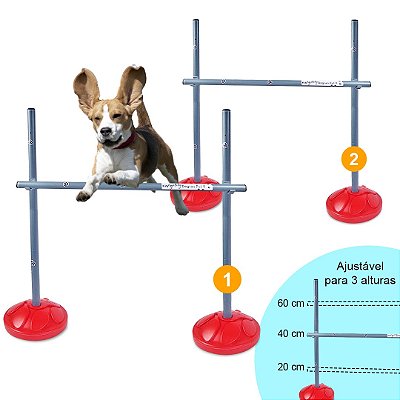 Kit 2 Saltos para Agility / Adestramento de Cachorro